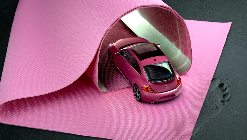 Volkswagen │ Beetle Pink Hatchback